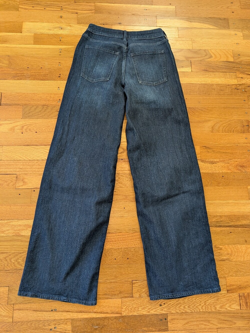 NWT Old Navy High-Rise WOW Wide-Leg Dark Blue Jeans-Tall - Picture 6 of 6